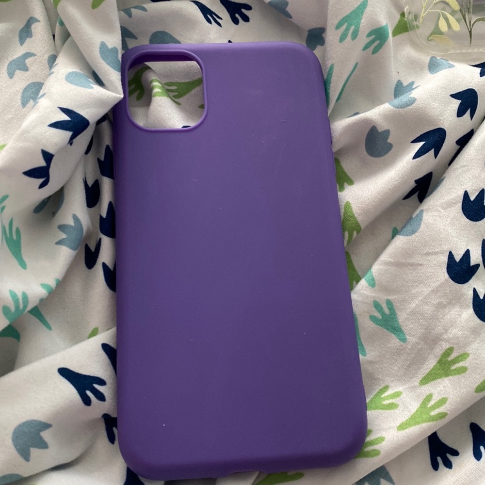 Purple silicone iPhone 11/XR case